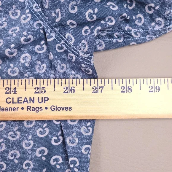 LL Bean Shirt Mens Extra Large Blue Linen Tencel Short Sleeve Resort Hiking - Picture 7 of 9